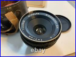 Vintage Wide Rokkor 1102508 F4 21MM SR-7 for Minolta camera HTF RARE