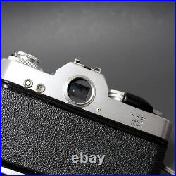 Vintage Working Nikon Nikkormat EL 35mm SLR Film Camera With 55 mm f/1.4 Lens