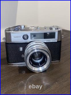 Vintage YASHICA Lynx 5000 35mm Camera 11.8 f=4.5cm Lens Made In Japan WithCase