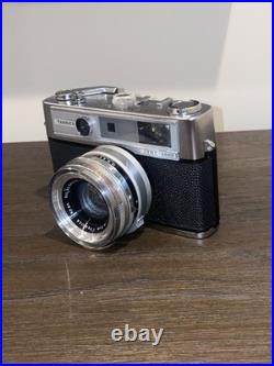 Vintage YASHICA Lynx 5000 35mm Camera 11.8 f=4.5cm Lens Made In Japan WithCase