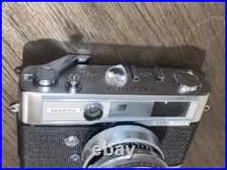 Vintage YASHICA Lynx 5000 35mm Camera 11.8 f=4.5cm Lens Made In Japan WithCase