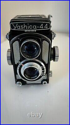 Vintage Yashica 44A TLR 127 Film Camera Kit Yashikor 3.5/60mm Lens withAccessories