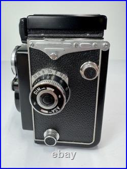 Vintage Yashica-Mat TLR Camera with Lumaxar 80mm f/3.5 Lens, Case & Cap Tested