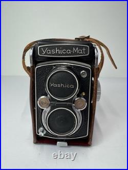 Vintage Yashica-Mat TLR Camera with Lumaxar 80mm f/3.5 Lens, Case & Cap Tested