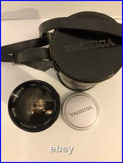 Vintage Yashica Super Yashinon-R 128 f=3.5 Camera Lens Leather Case