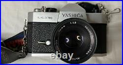 Vintage Yashica TL-Electro Camera With Carrying Case Lenses & Accessories