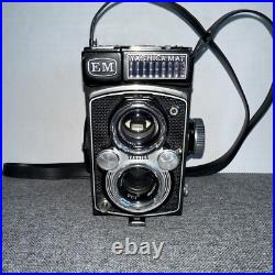 Vintage YashicaMat EM TLR Medium Format Film Camera W 80mm 32 Lens G2U
