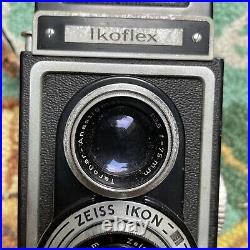 Vintage ZEISS IKON IKOFLEX Camera Novar & Teronar Anastigmat 75mm Lens Working