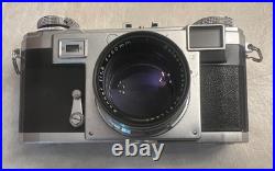 Vintage Zeiss Contax IIa Camera With Sonnar Red T 50mm F/1.5 Lens