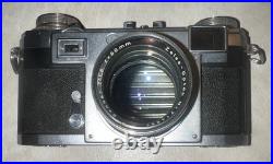 Vintage Zeiss Contax IIa Camera With Sonnar Red T 50mm F/1.5 Lens