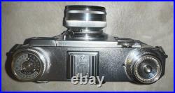 Vintage Zeiss Contax IIa Camera With Sonnar Red T 50mm F/1.5 Lens