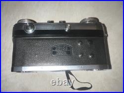 Vintage Zeiss Contax IIa Camera With Sonnar Red T 50mm F/1.5 Lens