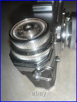 Vintage Zeiss Contax IIa Camera With Sonnar Red T 50mm F/1.5 Lens