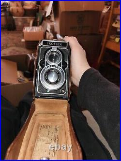 Vintage Zeiss Ikon Ikoflex IC 6x6 120 TLR Camera Tessar/Teronar 75mm F3.5 Lenses