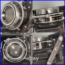 Vintage Zeiss Ikon Ikonta 521/16 Folding Camera Novar 7.5cm Lens with Leather Case