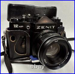 Vintage Zenith 12XP Film Camera with Helios 44M-4 Lens Case Made In USRR