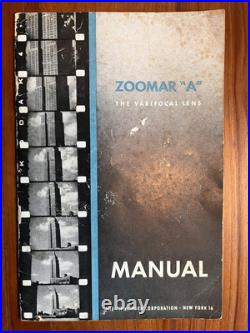 Vintage Zoomar Camera Lens And Case 1946