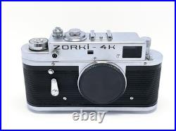 Vintage Zorki-4K Rangefinder Camera Full CLA Serviced & Tested Mint? 7569