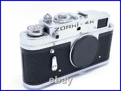 Vintage Zorki-4K Rangefinder Camera Full CLA Serviced & Tested Mint? 7569