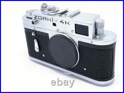 Vintage Zorki-4K Rangefinder Camera Full CLA Serviced & Tested Mint? 7569