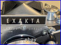 Vintage camera EXACTA/Jhagee EXAKTA/Lens Carl Zeiss 50 MM Untested