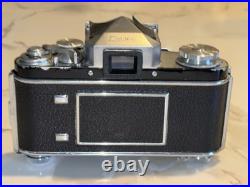 Vintage camera EXACTA/Jhagee EXAKTA/Lens Carl Zeiss 50 MM Untested