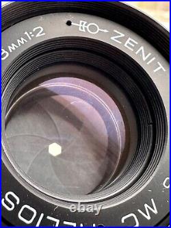 Vintage camera NOS Zenit ET Black Lens Helios 44-6 MC 2/58mm M42