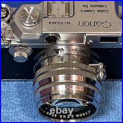 Vintage canon camera rangefinder With Lens