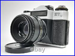 Vintage film camera ZENIT ET lens Helios 44-2 58mm F/2 BelOMO M42 in BOX