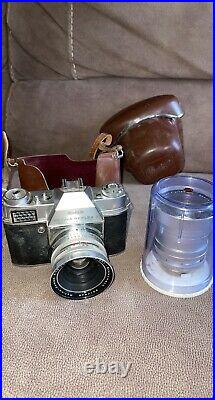 Vintage kodak retina reflex s camera with lens