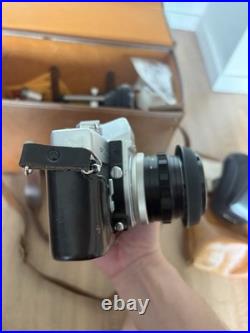 Vintage minolta srt-101 35mm camera kit with vivitar bellows macro telephoto lens