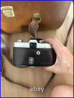 Vintage minolta srt-101 35mm camera kit with vivitar bellows macro telephoto lens