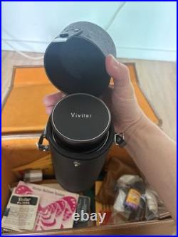 Vintage minolta srt-101 35mm camera kit with vivitar bellows macro telephoto lens