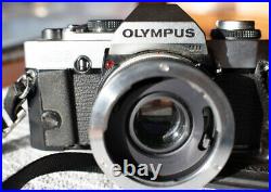 Vintage olympus OM20 camera 2x teleconverter miranda mirage 70-210mm macro lens