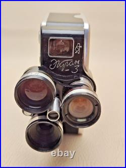 Vintage soviet movie camera Ekran-3 1960s USSR