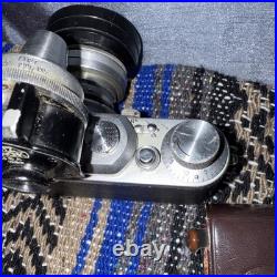 VintageRARELeica III Camera with extra lens and light meter