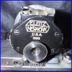 VintageRARELeica III Camera with extra lens and light meter