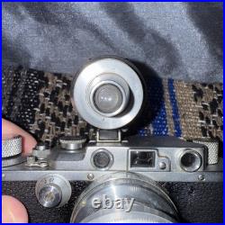 VintageRARELeica III Camera with extra lens and light meter
