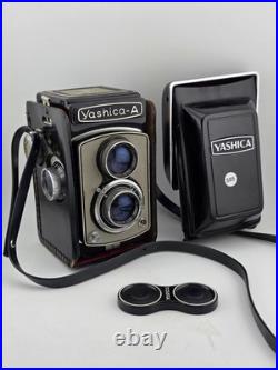 Vintahe Yashica A TLR Medium Film Camera W case/lens cap. Mint Cond. Looks New