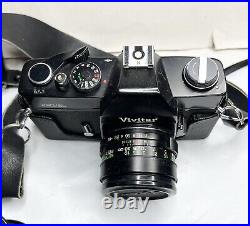 Vivitar Camera & Lens Lot 220/SL 35mm 135mm Flash & More
