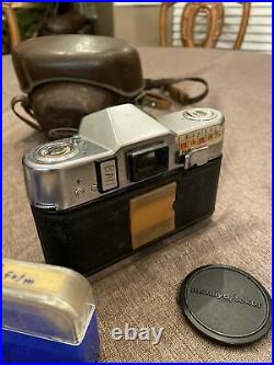 Voigtlander Bessamatic 35mm SLR Camera Super Dynarex F4 200 Septon 12/50 Lens