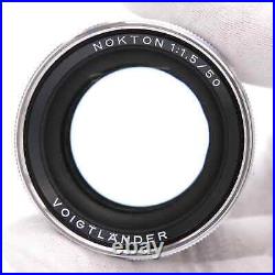 Voigtlander NOKTON 50mm F/1.5 Vintage Line Aspherical VM (Leica M) Silver #224