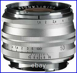 Voigtlander NOKTON Vintage Line 50mm F1.5 Aspherical I Silver MC Camera Lens New