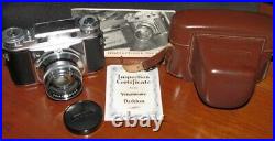 Voigtlander Prominent Nokton Camera 11.5/50mm Lens with Certificate & Manual