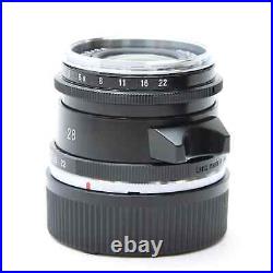Voigtlander ULTRON Vintage Line 28mm F/2 Asph. TypeII VM Black -Near Mint