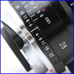 Voigtlander ULTRON Vintage Line 28mm F/2 Asph. TypeII VM Black -Near Mint