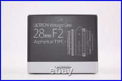 Voigtlander Wide Angle Lens ULTRON Vintage Line 28mm F2 Aspherical Type II VM SV