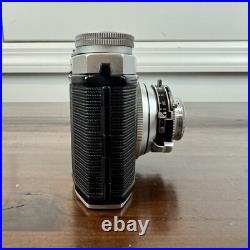 Vtg 1950s 35mm Film Camera King Regula I-Po Steinheil Cassar 12.8/f 50mm Lens