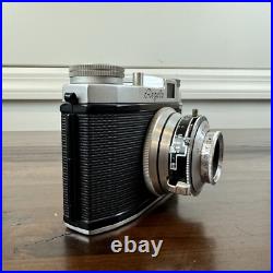Vtg 1950s 35mm Film Camera King Regula I-Po Steinheil Cassar 12.8/f 50mm Lens