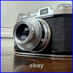 Vtg 1950s 35mm Film Camera King Regula I-Po Steinheil Cassar 12.8/f 50mm Lens